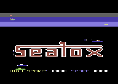 Seafox title screen for Commodore 64